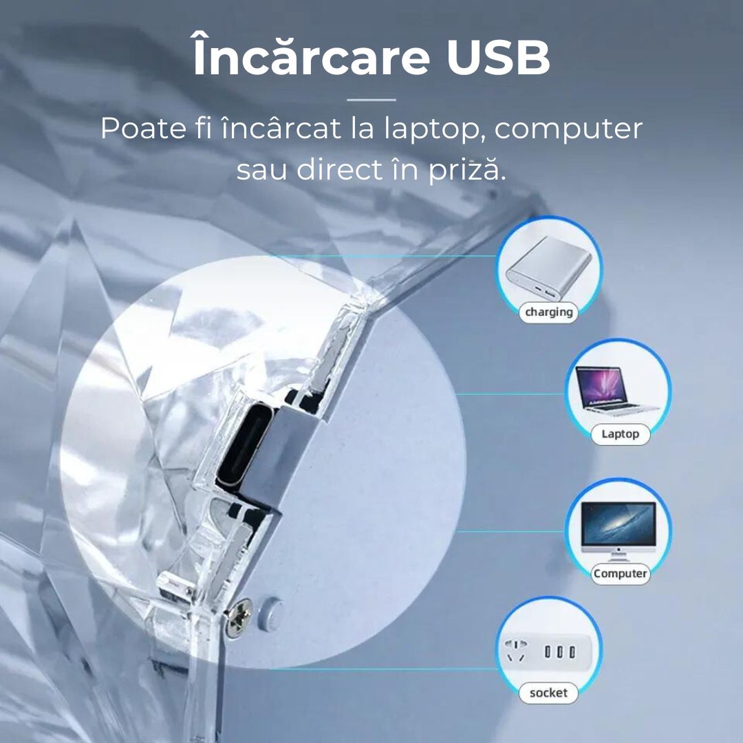 Lampă Ambientala Crystal 1+1 Gratuit